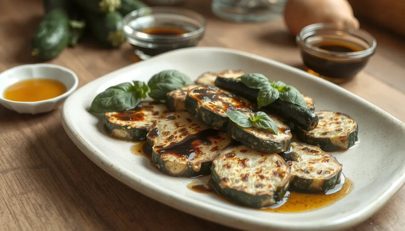 courgettes au vinaigre balsamique
