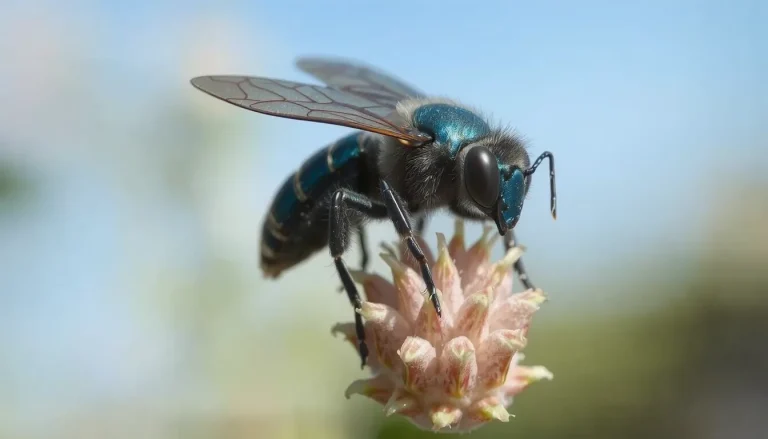 Insecte bleu et noir : identification, habitat et particularités