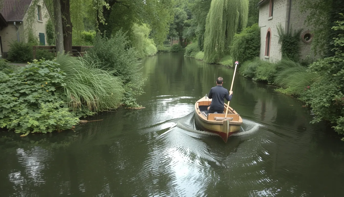 balade en barque marais de bourges