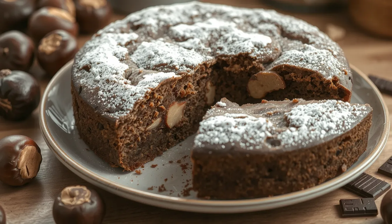 recette gateau chataignes chocolat