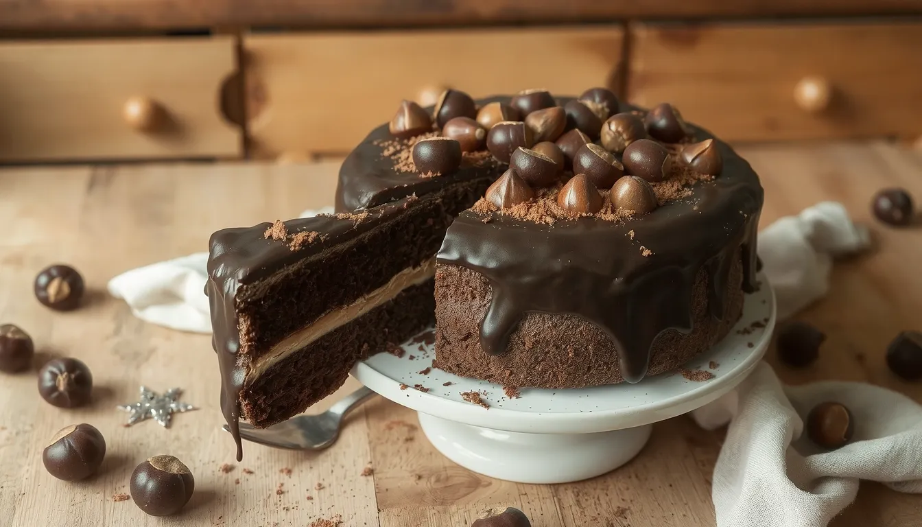 gateau chataigne et chocolat